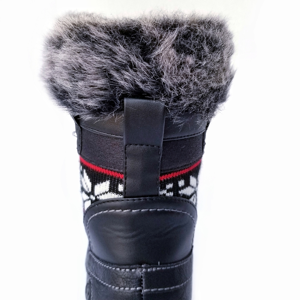 Northside Brookelle Faux Fur Lined Boots Black Women's Size 6 - Picture 5 of 7
